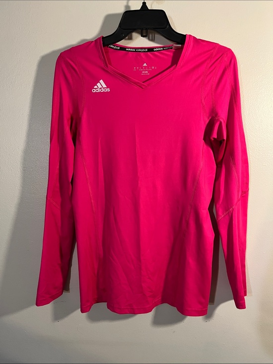 adidas Tops - adidas Women's Hot Pink Long Sleeve Athletic Top